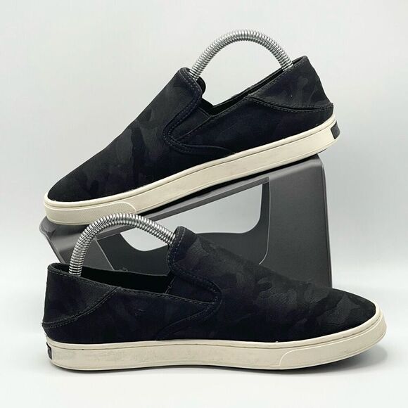 OluKai Pehuea Pa’i Black Slip On Sneakers - Women’s US size 8 EU 38 - Picture 6 of 11